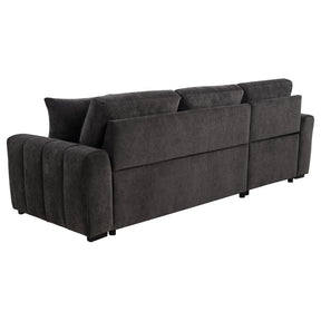 Pastrana Upholstered Sleeper Sectional Sofa LAF Chaise Grey