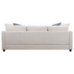 McLoughlin Upholstered Sloped Arm Sectional Sofa Platinum