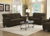 Clementine Upholstered Pillow Top Arm Living Room Set Half Price Furniture