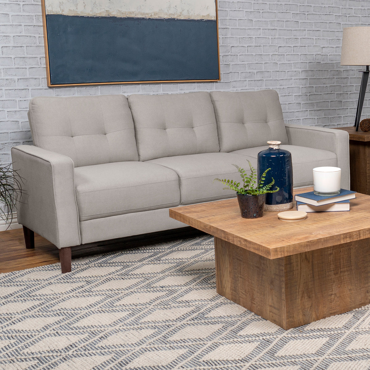 Bowen Upholstered Track Arms Tufted Sofa - Sofa - Half Price Furniture