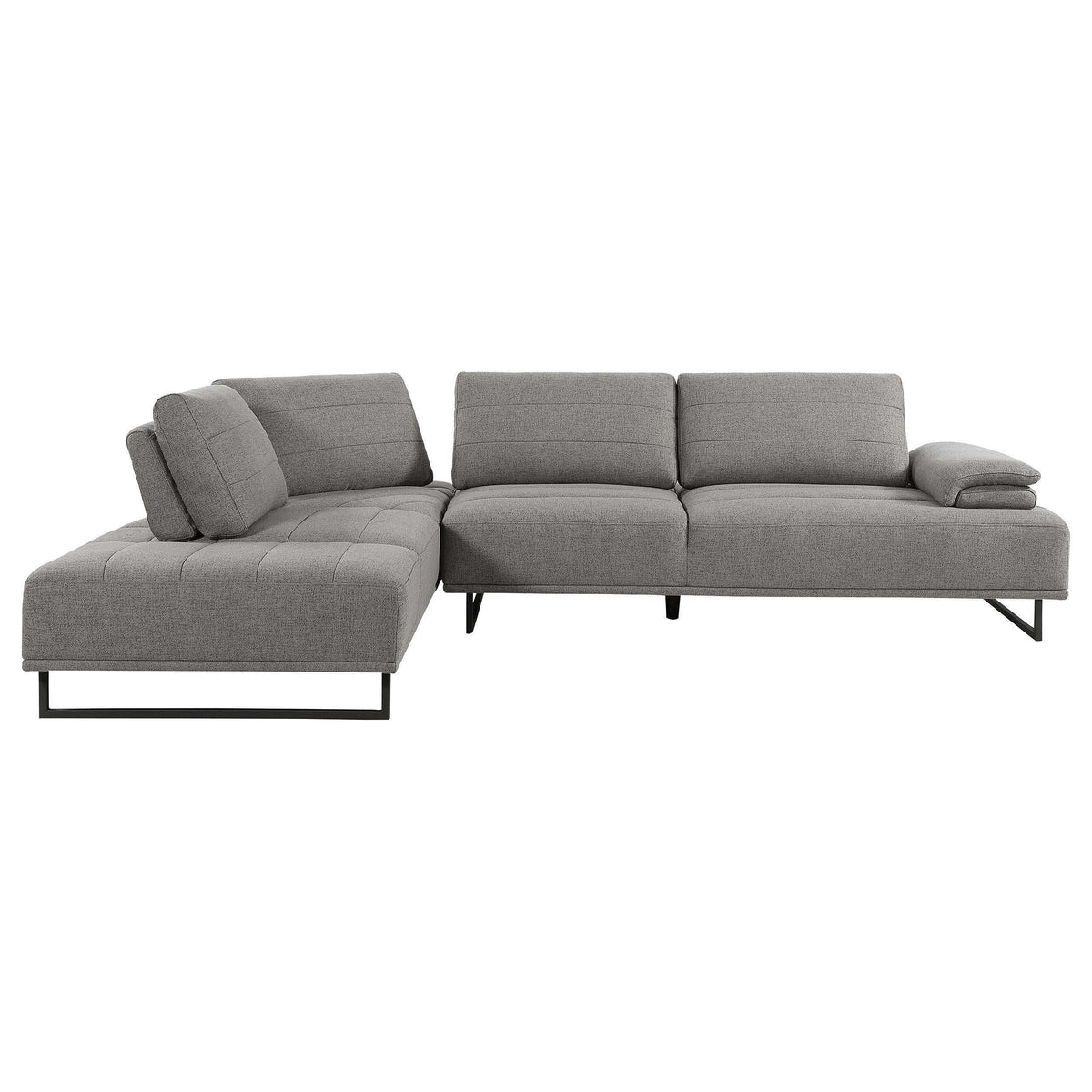 Arden 2-piece Adjustable Back Sectional Taupe Half Price Furniture