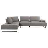 Arden 2-piece Adjustable Back Sectional Taupe Half Price Furniture