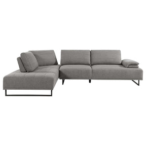Arden 2-piece Adjustable Back Sectional Taupe Half Price Furniture