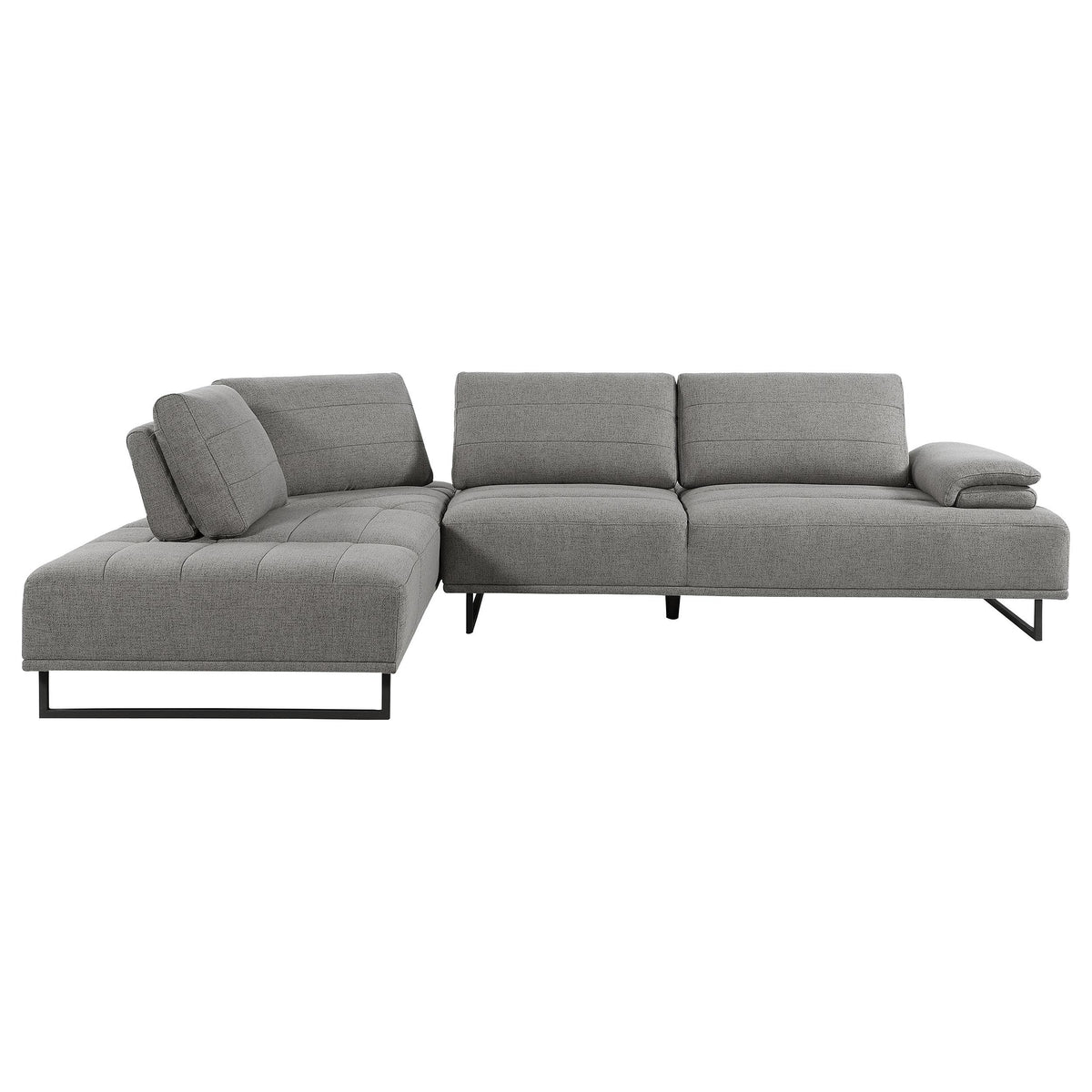 Arden 2-piece Adjustable Back Sectional Taupe  Half Price Furniture