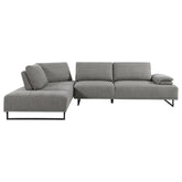 Arden 2-piece Adjustable Back Sectional Taupe Half Price Furniture