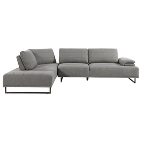 Arden 2-piece Adjustable Back Sectional Taupe Half Price Furniture