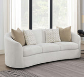 Rainn Upholstered Tight Back Sofa Latte  Half Price Furniture