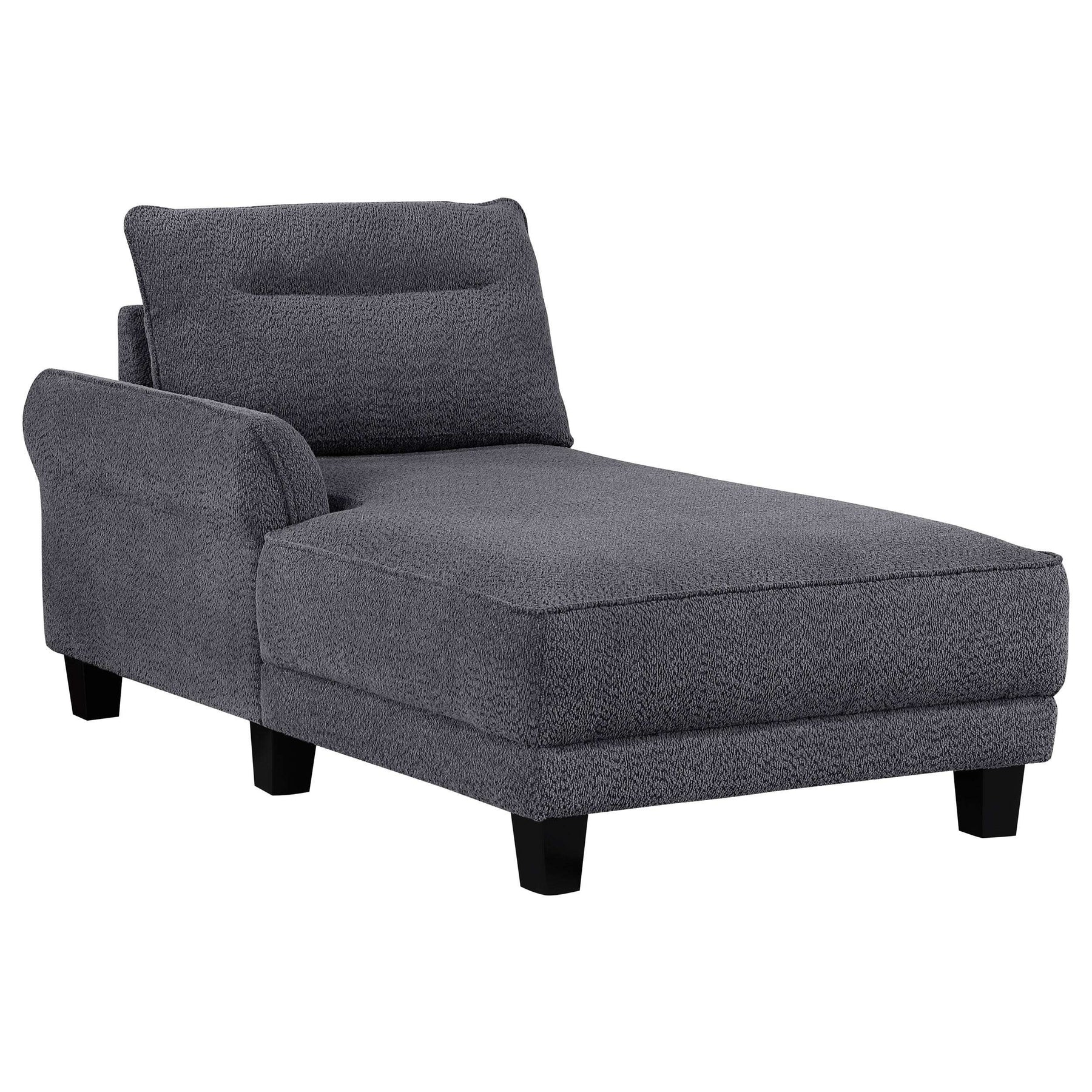 Caspian Upholstered Curved Arms Sectional Sofa - Half Price Furniture