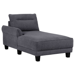 Caspian Upholstered Curved Arms Sectional Sofa - Half Price Furniture