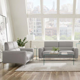 Glenmark 2-piece Track Arm Living Room Set Taupe Half Price Furniture