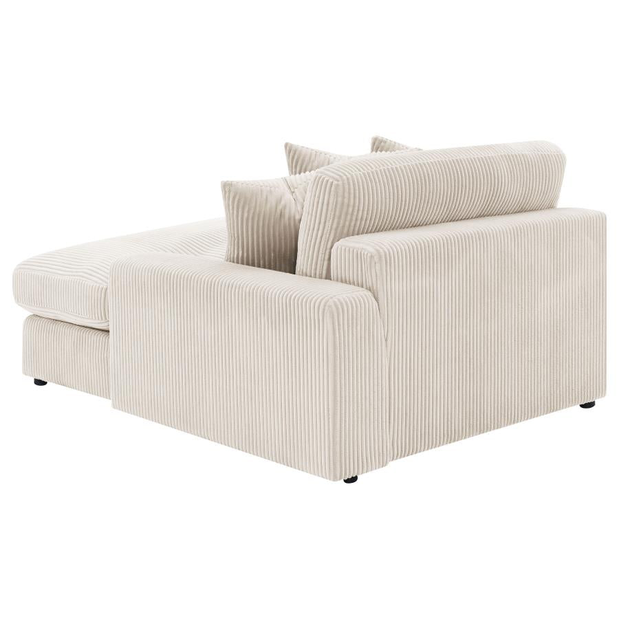 Blaine 2-Piece Corduroy Reversible Chaise Sectional Sofa Sand