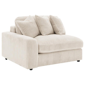 Blaine 2-Piece Corduroy Reversible Chaise Sectional Sofa Sand
