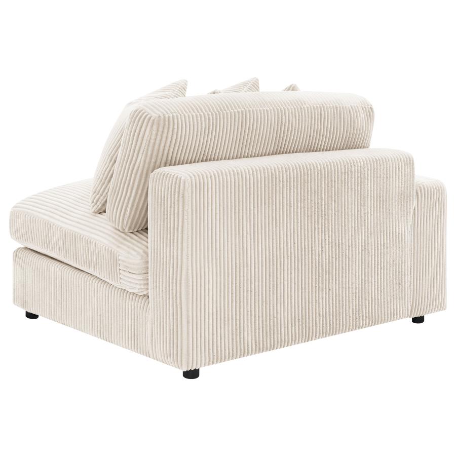 Blaine 2-Piece Corduroy Reversible Chaise Sectional Sofa Sand