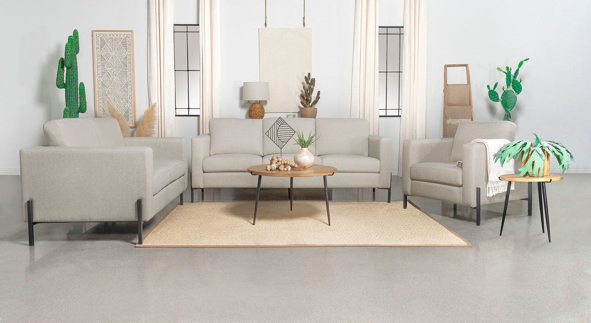 Tilly Upholstered Track Arms Sofa Set - Living Room Set - Half Price Furniture