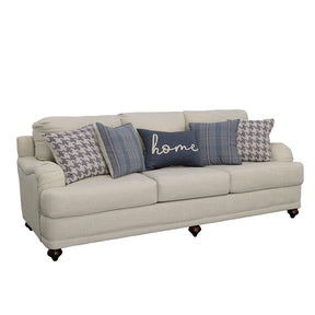 Glenn Recessed Arms Sofa Light Grey Half Price Furniture
