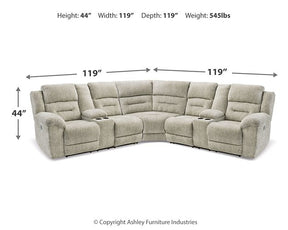 Family Den Power Reclining Sectional - Half Price Furniture