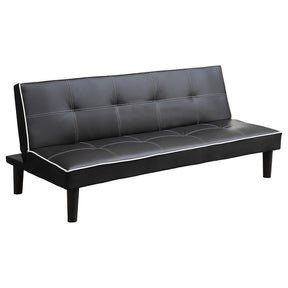 Katrina Tufted Upholstered Sofa Bed Black Katrina Tufted Upholstered Sofa Bed Black Half Price Furniture