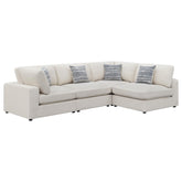 Serene 4-piece Upholstered Modular Sectional Beige  Half Price Furniture