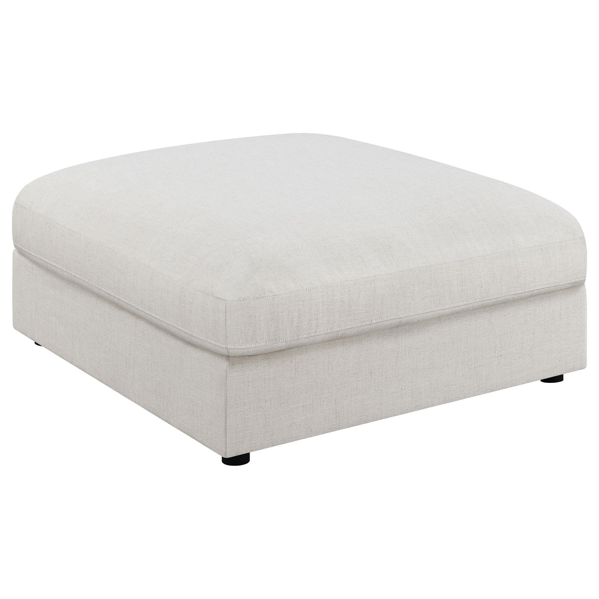 Serene Upholstered Rectangular Ottoman Beige  Las Vegas Furniture Stores