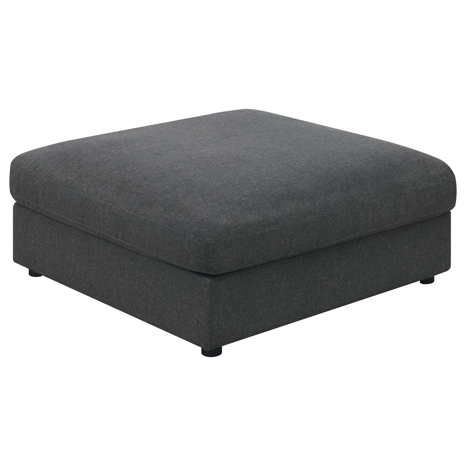 Serene Upholstered Rectangular Ottoman Charcoal - Half Price Furniture