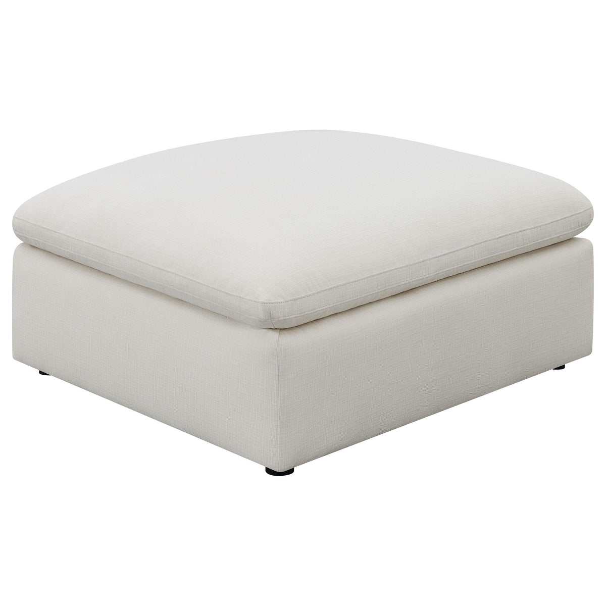 Hobson Cushion Seat Ottoman Off-White Half Price Furniture