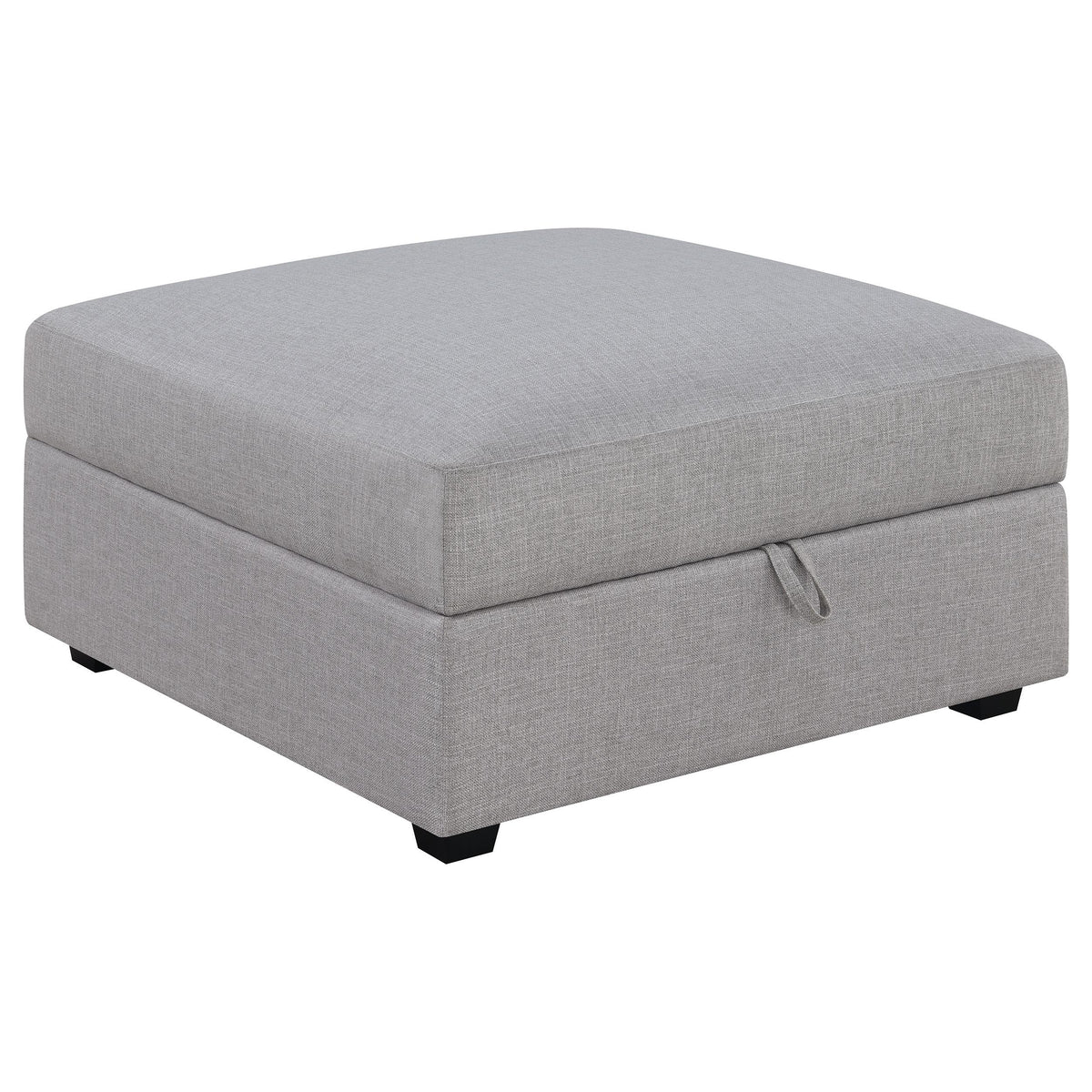 Cambria Upholstered Square Storage Ottoman Grey Cambria Upholstered Square Storage Ottoman Grey Half Price Furniture