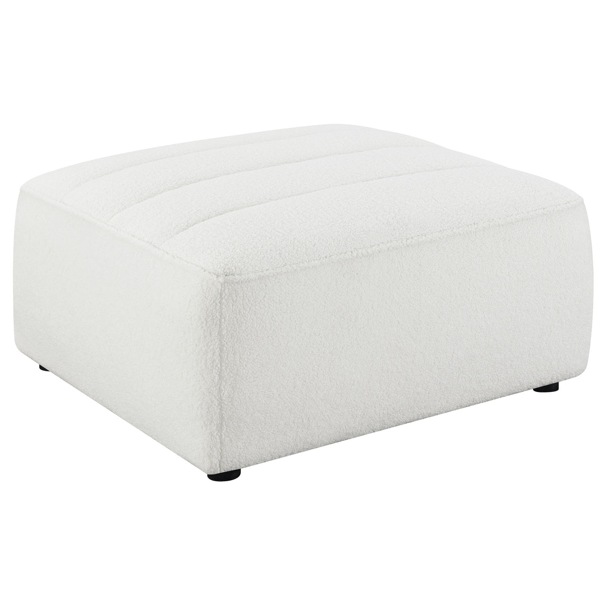 Sunny Upholstered Ottoman Natural  Las Vegas Furniture Stores