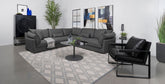 Sasha 6-piece Upholstered Modular Sectional Sofa Barely Black Half Price Furniture