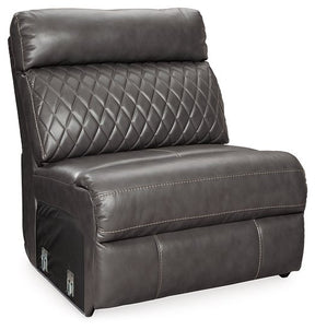 Samperstone Power Reclining Sectional Half Price Furniture