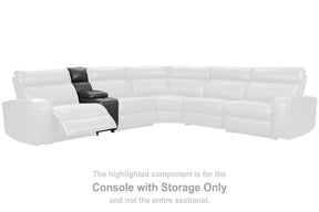 Samperstone Power Reclining Sectional Half Price Furniture