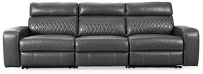 Samperstone Power Reclining Sectional Half Price Furniture