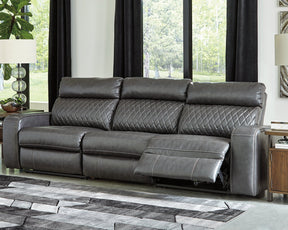Samperstone Power Reclining Sectional Half Price Furniture