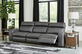 Samperstone Power Reclining Sectional Half Price Furniture