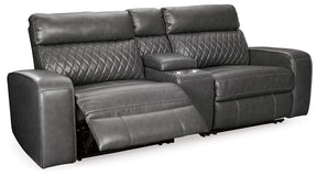 Samperstone Power Reclining Sectional Half Price Furniture