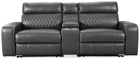 Samperstone Power Reclining Sectional Half Price Furniture