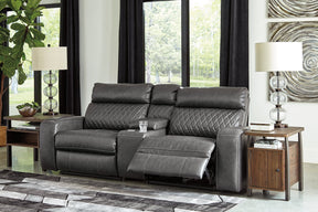 Samperstone Power Reclining Sectional Half Price Furniture