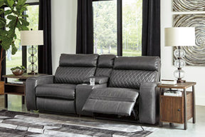 Samperstone Power Reclining Sectional Half Price Furniture