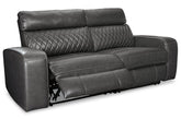 Samperstone Power Reclining Sectional Half Price Furniture