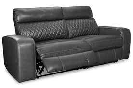 Samperstone Power Reclining Sectional Half Price Furniture