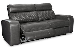 Samperstone Power Reclining Sectional Half Price Furniture