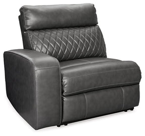 Samperstone Power Reclining Sectional Half Price Furniture