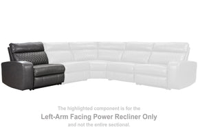 Samperstone Power Reclining Sectional Half Price Furniture