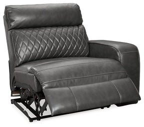 Samperstone Power Reclining Sectional Half Price Furniture