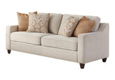 Christine Upholstered Cushion Back Sofa Beige Christine Upholstered Cushion Back Sofa Beige Half Price Furniture