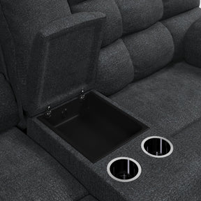 Wilhurst Reclining Loveseat with Console - Half Price Furniture