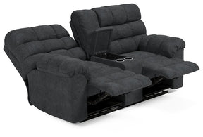 Wilhurst Reclining Loveseat with Console - Half Price Furniture
