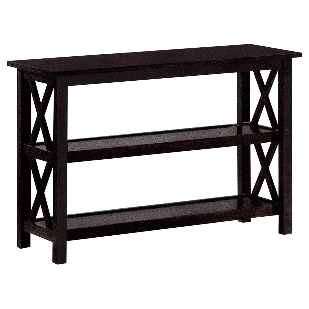 Rachelle Sofa Table with 2-shelf Deep Merlot Rachelle Sofa Table with 2-shelf Deep Merlot Half Price Furniture