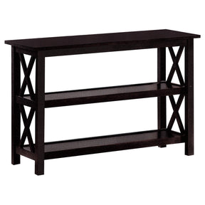 Rachelle Sofa Table with 2-shelf Deep Merlot  Half Price Furniture