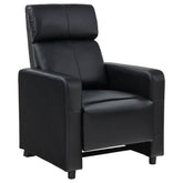 Toohey Home Theater Push Back Recliner Black Toohey Home Theater Push Back Recliner Black Half Price Furniture