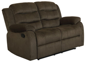 Rodman Pillow Top Arm Motion Loveseat Olive Brown  Half Price Furniture